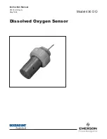 Предварительный просмотр 1 страницы Emerson Dissolved Oxygen Sensor Model 430 DO    Instruction Manual