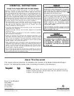 Предварительный просмотр 2 страницы Emerson Dissolved Oxygen Sensor Model 430 DO    Instruction Manual