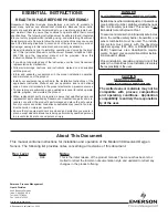 Preview for 2 page of Emerson Dissolved Oxygen Sensor Model 430 DO    Instruction Manual