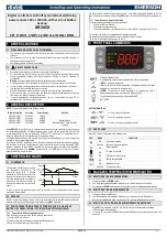 Предварительный просмотр 1 страницы Emerson Dixel XR30CX Series Installing And Operating Instructions