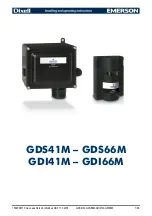 Preview for 1 page of Emerson Dixell  GDS66M Installing And Operating Instructions