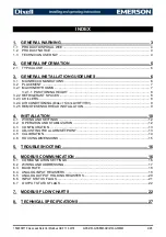 Preview for 2 page of Emerson Dixell  GDS66M Installing And Operating Instructions