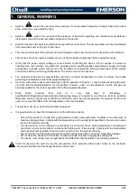 Preview for 3 page of Emerson Dixell  GDS66M Installing And Operating Instructions