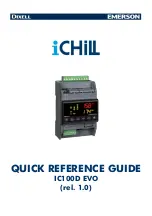 Emerson DIXELL iCHILL IC100D EVO Quick Reference Manual preview