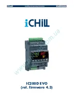 Preview for 1 page of Emerson Dixell iChill IC200D EVO Series Installing And Operating Instructions