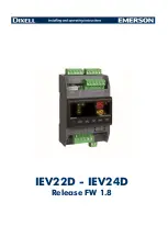 Emerson Dixell IEV22D Manual preview