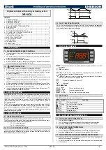 Preview for 1 page of Emerson Dixell XR10CX Installing And Operating Instructions