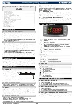 Emerson Dixell XR44CX Installing And Operating Instructions preview