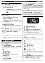 Preview for 2 page of Emerson DIXELL XR77CHC Installation And Operating Instructions Manual