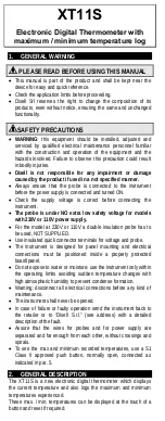 Emerson Dixell XT11S User Manual preview