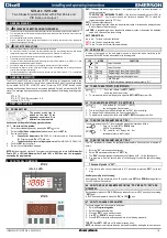 Preview for 1 page of Emerson Dixell XT141C Installing And Operating Instructions