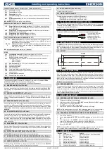 Preview for 4 page of Emerson dixell XW60LT Installing And Operating Instructions