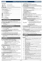 Preview for 2 page of Emerson dixell XW90LT Installing And Operating Instructions