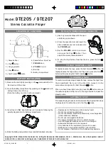 Preview for 1 page of Emerson DTE205 Quick Manual