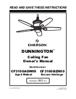 Emerson DUNNINGTON CF3100AGW00 Owner'S Manual preview