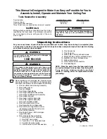 Preview for 3 page of Emerson DUNNINGTON CF3100AGW00 Owner'S Manual