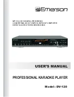 Preview for 1 page of Emerson DV-120 User Manual