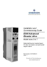 Preview for 1 page of Emerson E300 Series Installation And Commissioning Manual