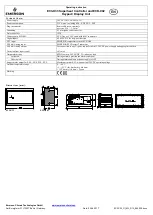 Preview for 4 page of Emerson EC3-X33 Operating Instruction