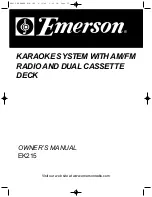 Preview for 16 page of Emerson EK215 Owner'S Manual