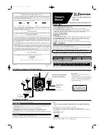 Предварительный просмотр 1 страницы Emerson Emerson ET419 Owner'S Manual