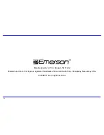 Preview for 40 page of Emerson EMP415-2 User Manual