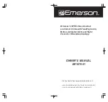 Предварительный просмотр 1 страницы Emerson ER107001 Owner'S Manual