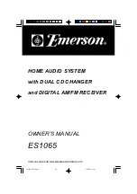 Preview for 1 page of Emerson ES1065 Owner'S Manual