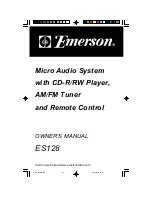 Preview for 1 page of Emerson ES128 Owner'S Manual