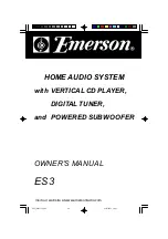Emerson ES3 Owner'S Manual preview