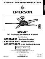 Emerson EUCLID CF500AP00 Instructions Manual preview