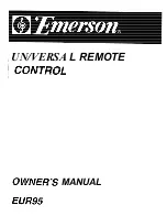 Preview for 1 page of Emerson EUR95 Owner'S Manual