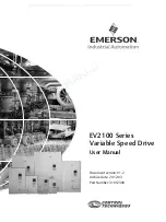 Preview for 1 page of Emerson EV2100 Series User Manual