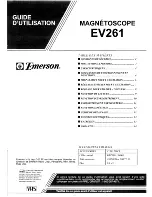 Preview for 15 page of Emerson EV261 Owner'S Manual