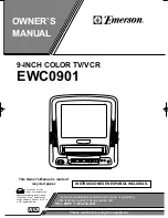 Предварительный просмотр 1 страницы Emerson EWC0901 Owner'S Manual