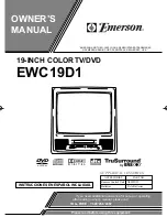 Предварительный просмотр 1 страницы Emerson EWC19D1 Owner'S Manual