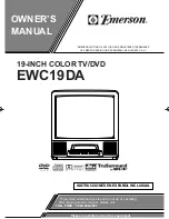 Preview for 1 page of Emerson EWC19DA Owner'S Manual