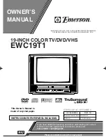 Preview for 1 page of Emerson EWC19T1 Owner'S Manual