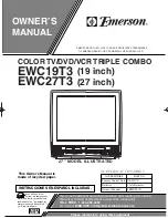 Preview for 1 page of Emerson EWC19T3, EWC27T3 Owner'S Manual