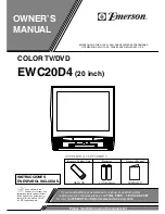 Preview for 1 page of Emerson EWC20D4 Owner'S Manual