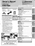 Emerson EWD7004 Owner'S Manual preview
