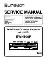 Preview for 1 page of Emerson EWH100F Service Manual