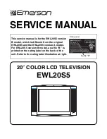 Emerson EWL20S5 Service Manual preview