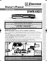 Preview for 3 page of Emerson EWR10D5 Owner'S Manual