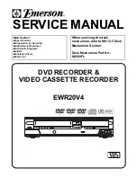 Preview for 1 page of Emerson EWR20V4 Service Manual