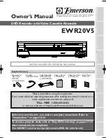 Preview for 3 page of Emerson EWR20V5 Quick Manual