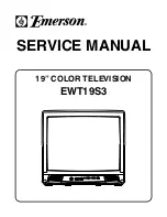 Preview for 1 page of Emerson EWT19S3 Service Manual