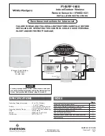 Preview for 1 page of Emerson F145RF-1600 Installation Instructions Manual