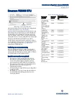 Предварительный просмотр 40 страницы Emerson FB3000 RTU Safe Use Instructions
