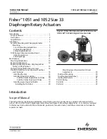 Preview for 1 page of Emerson Fisher 1051 Instruction Manual